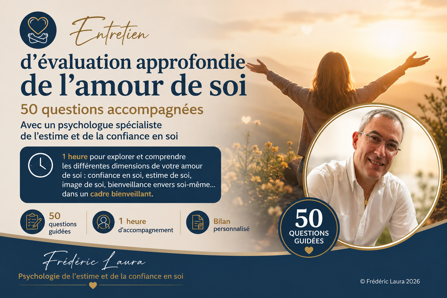 Vignette amour de soi entretien approfondi 50 questions frederic laura psychologue